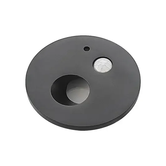 Neru Round LED Luz de pared empotrada w/Sensor Black – Arcchio