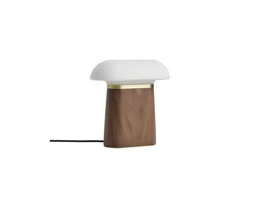 Nova Lámpara de Sobremesa Walnut/Opal – Woud