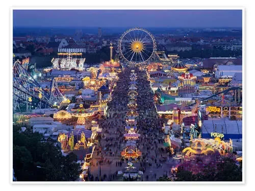 Oktoberfest al anochecer de Klaus-Peter Wolf imageBROKER