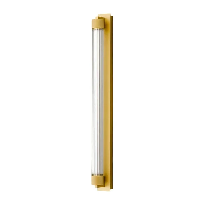 OLEV Aplique de pared LED CHARMER, dorado, metal/vidrio, 2700 K, IP44