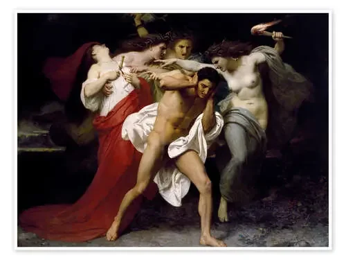 Orestes Pursued by the Furies de William Adolphe Bouguereau Master Collection
