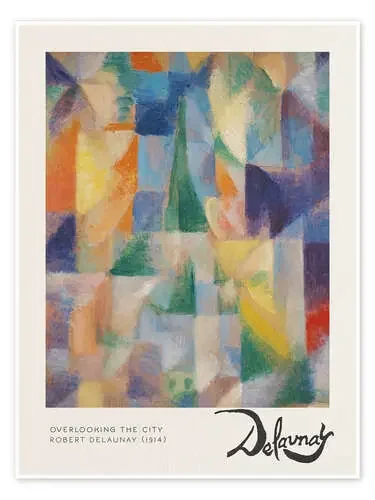 Overlooking the City de Robert Delaunay Exhibition Posters