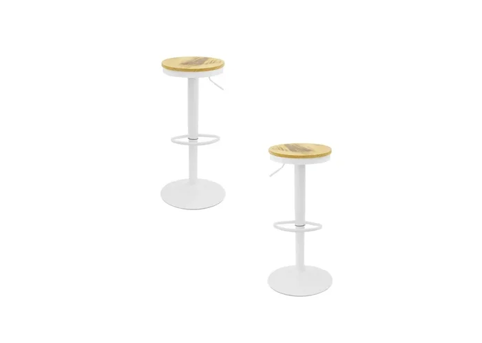 Pack 2 Taburetes Vikin Asiento Madera