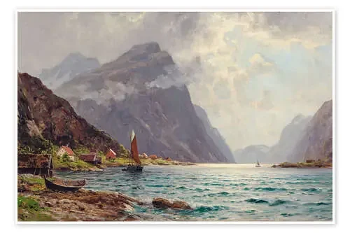 Paisaje del fiordo de Walter Moras ARTOTHEK