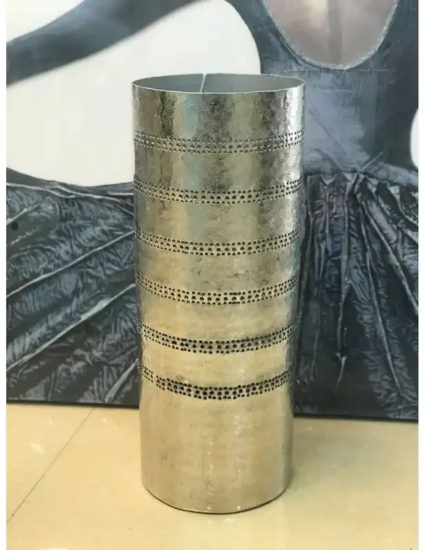 Paragüero metal plata