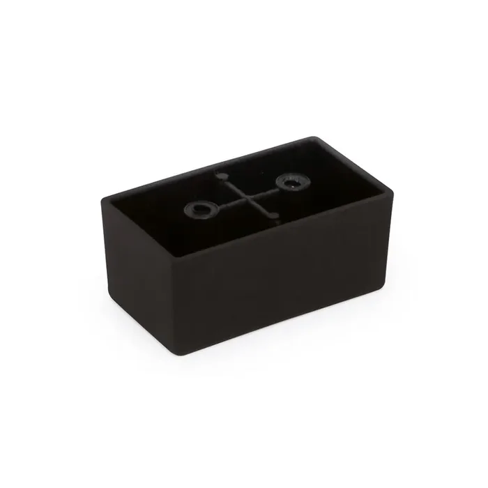 PATA PLÁSTICO RECTANGULAR MODELO BLU 80×45 H35 ACABADO NEGRO