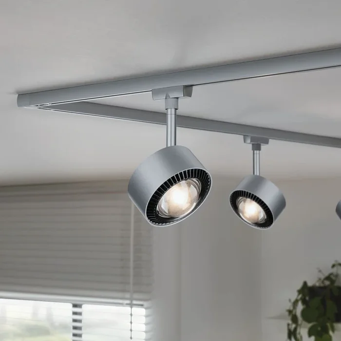 Paulmann URail Aldan foco LED, cromo mate, metal, CCT