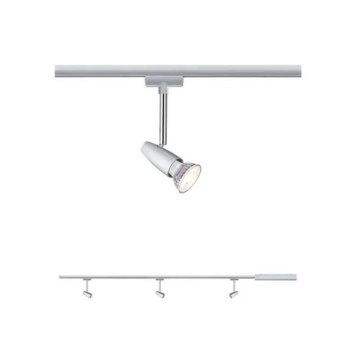 Paulmann URail Barelli set básico 3 focos, cromo