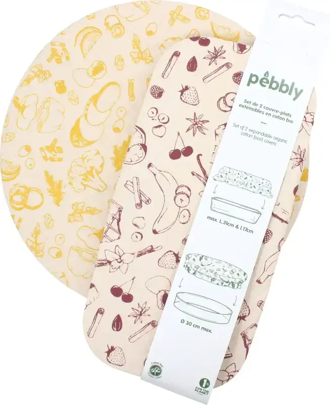 Pebbly Set de 2 Fundas para Cuencos, Mix