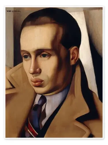 Portrait of a Man with an Upturned Collar, 1931 de Tamara de Lempicka
