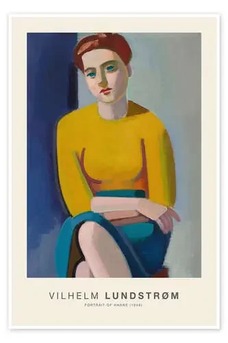 Portrait of Hanne, 1946 de Vilhelm Lundstrøm Exhibition Posters