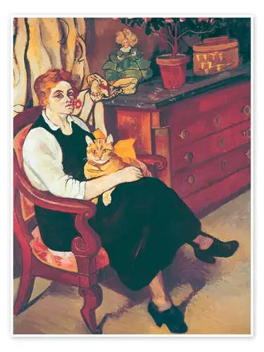Portrait of Miss Lily Walton with Raminou de Suzanne Valadon akg-images