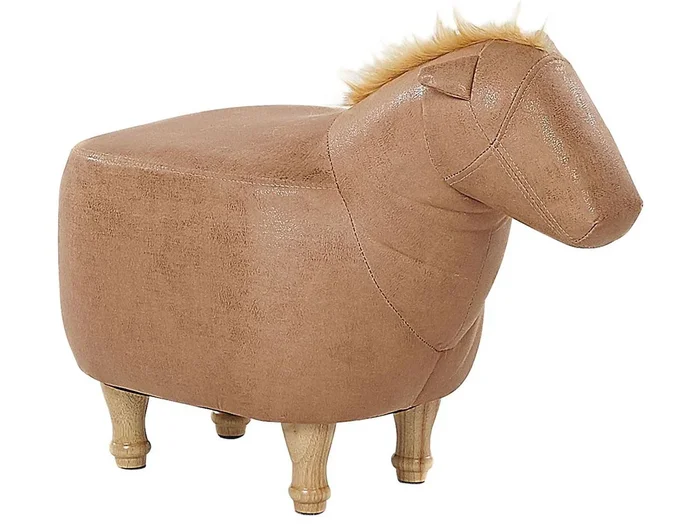 Puf animal HORSE Piel sintética Arena
