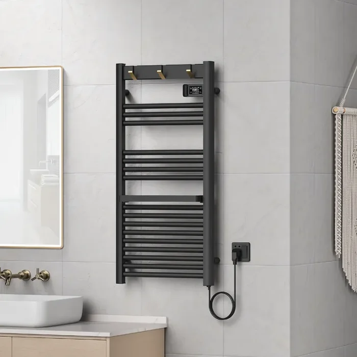 Radiador toallero eléctrico mural Uvdal 500W 16 tubos aluminio 105x50cm – En diferentes colores [pro.tec]