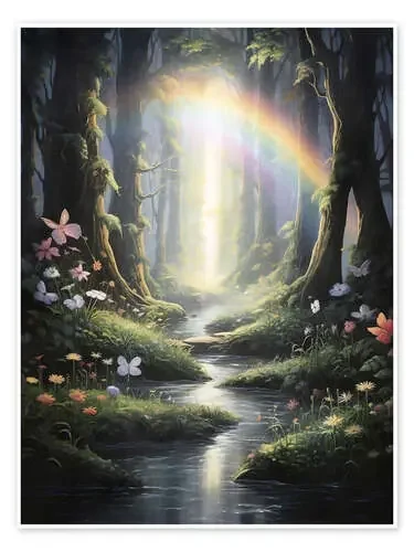 Rainbow in Magical Forest de Olga Telnova