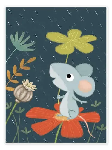 Ratón en clima de abril de Lucy Barnard Advocate Art