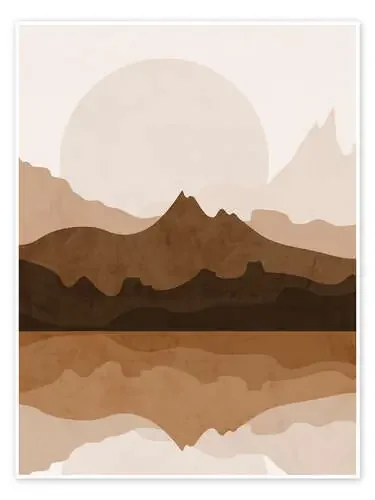 Reflejo de agua en las montañas de Olga Telnova