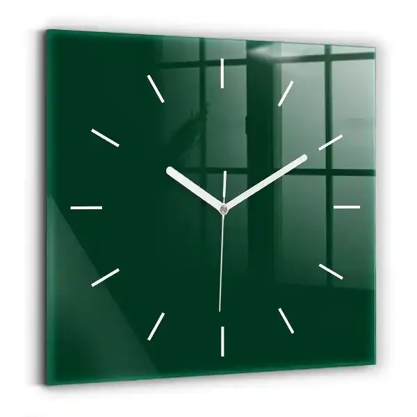 Reloj cuadrado Botella de color verde