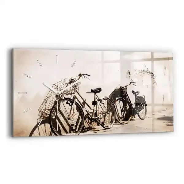 Reloj de cristal horizontal Bicicleta italiana