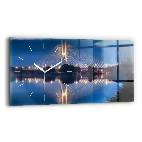 Reloj de cristal horizontal Puente Rędziński Wroclaw