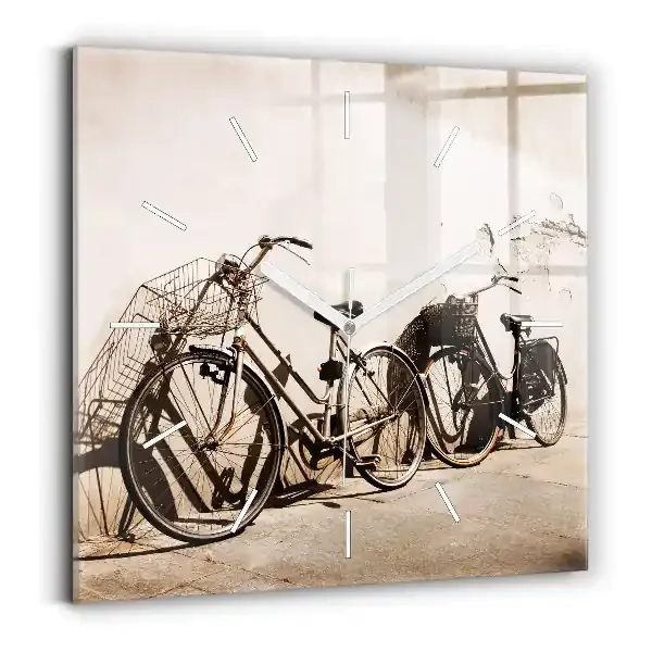 Reloj de pared cuadrado Bicicleta italiana