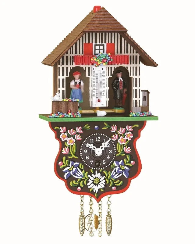 Reloj en miniatura de la selva negra casa de la selva negra casita meteorológica