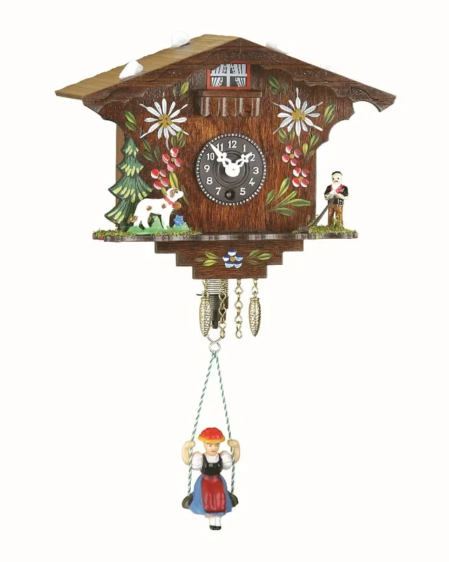 Reloj en miniatura de la selva negra casa suiza