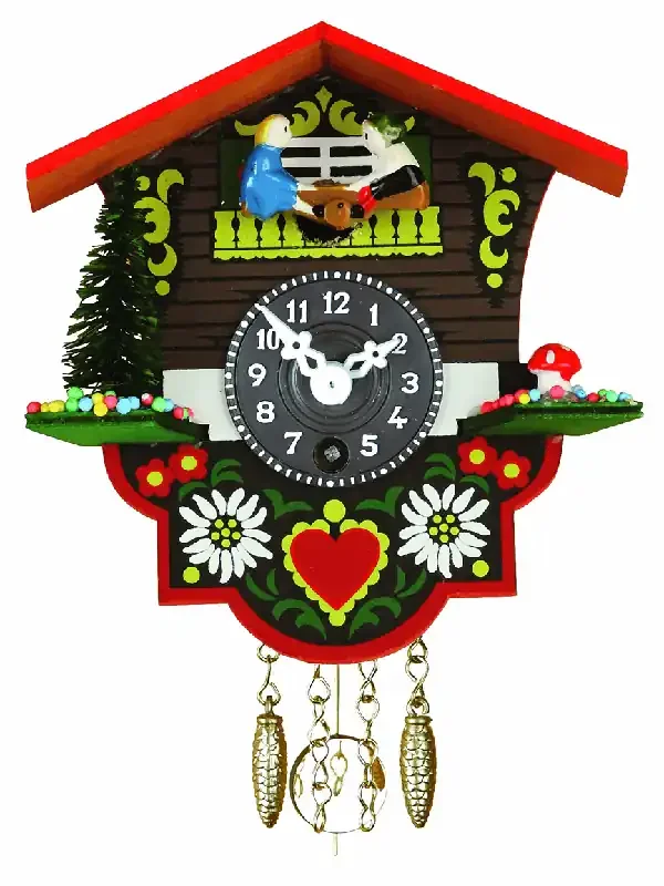 Reloj en miniatura de la selva negra casa suiza TU 26 PW
