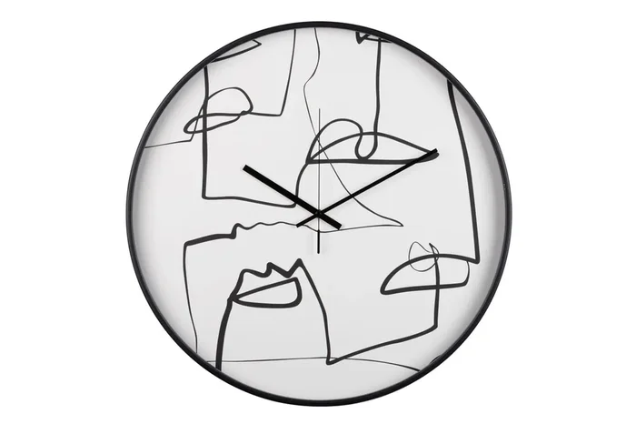 RELOJ PARED METAL NEGRO 60×4,5×60 CM