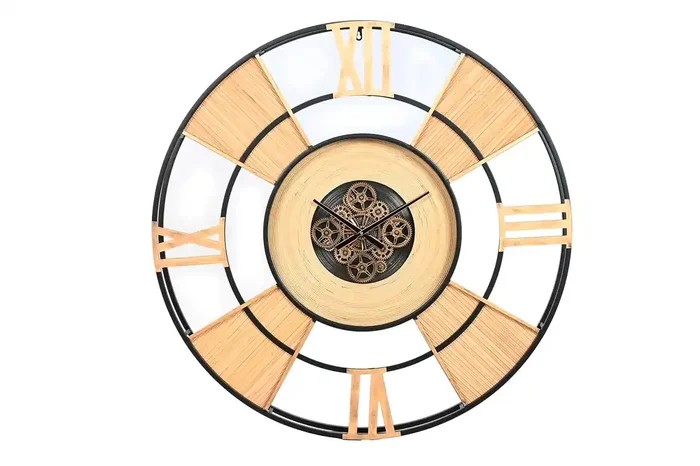 Reloj Pared Metal Ratan 100X9X100 Movimiento