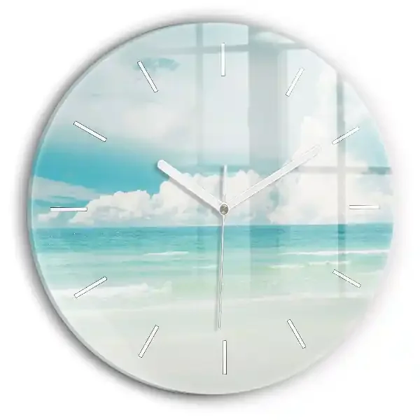 Reloj redondo pared Paisaje mar
