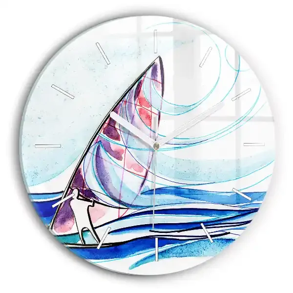 Reloj redondo pared Tabla de surf