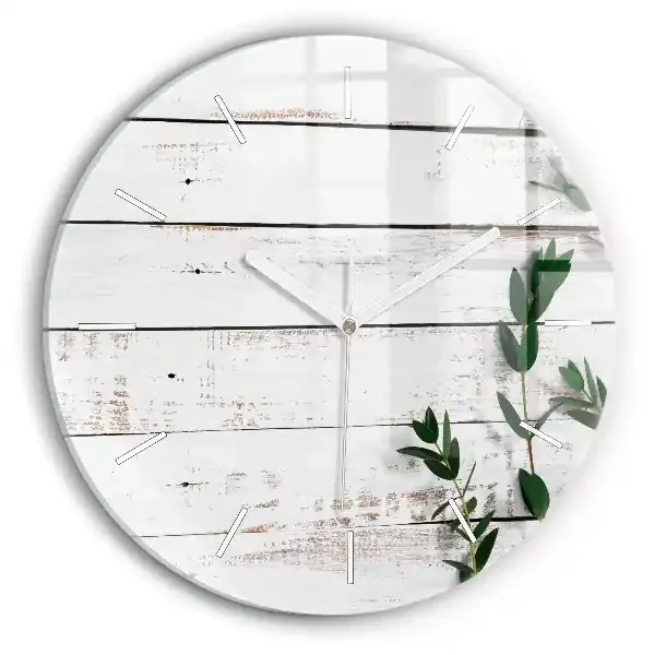 Reloj redondo pared Tablas de madera