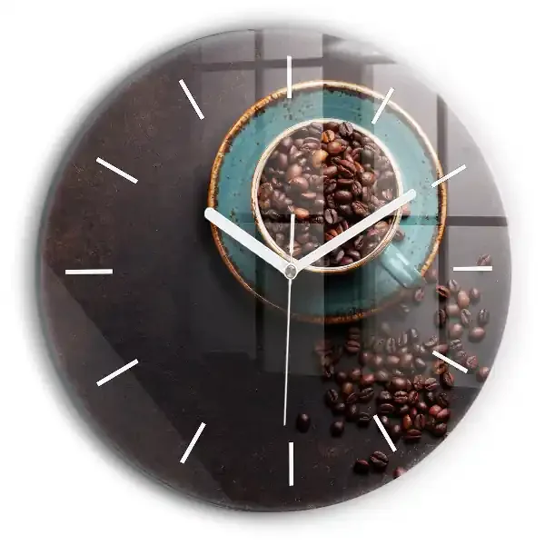 Reloj redondo pared Taza de café