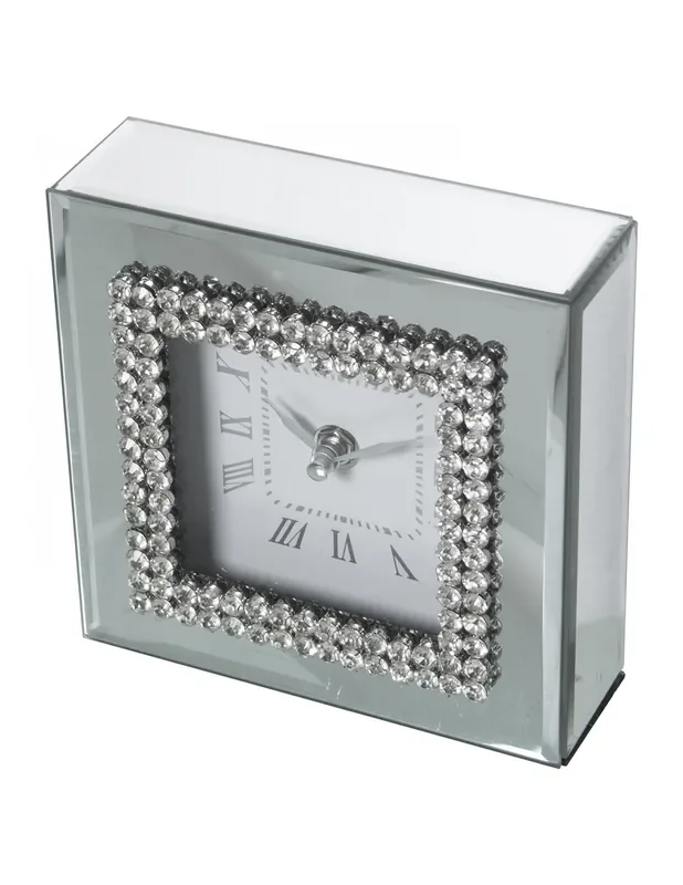 Reloj Sobremesa Espejo C/brillantes