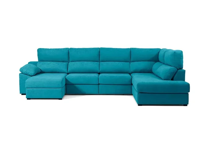 Rinconera con cama DEXTER derecha 5 plazas azul