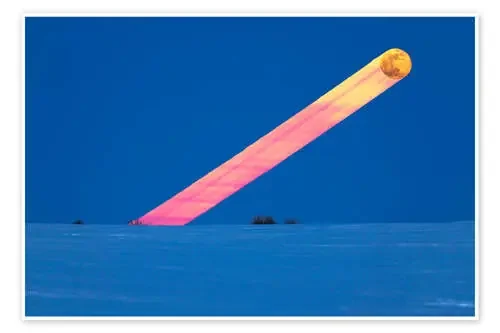 Rising of the full moon over Alberta, Canada de Alan Dyer Stocktrek Images