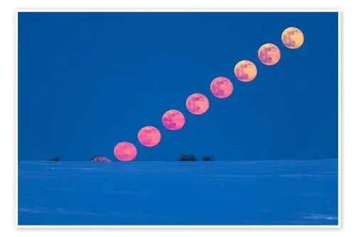 Rising of the full moon over Alberta, Canada de Alan Dyer Stocktrek Images