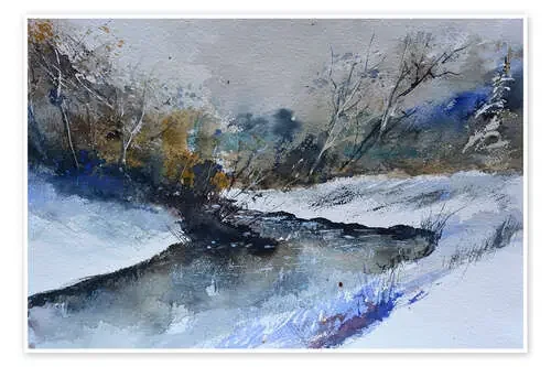 River in winter de Pol Ledent