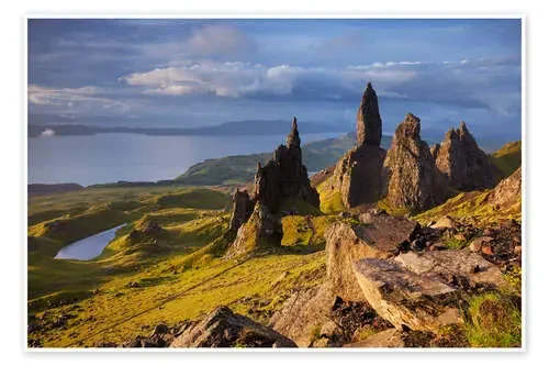 Roca del viejo hombre de Storr en la isla de Skye, Escocia de Tobias Richter