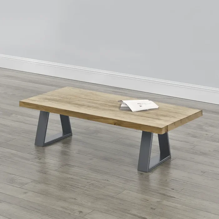 Set de 2x Patas de Banco Greiling 40 x 10 x 40 cm Gris Acero [en.casa]