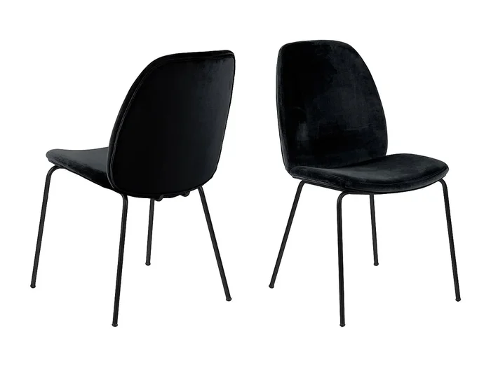 Silla de comedor Carlo negra.