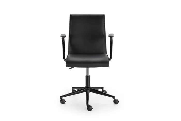 Silla de escritorio AREN color negro y ribete gris oscuro
