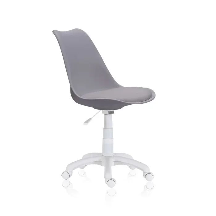 Silla de escritorio Lina Gris oscuro 60 x 79-89 x 60 cm