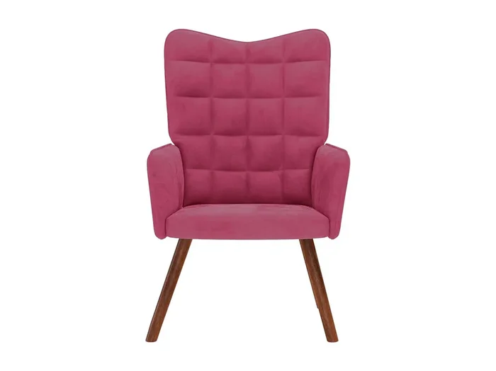 Sillón de relax Silla de relax de terciopelo rojo vino tinto SHL9127