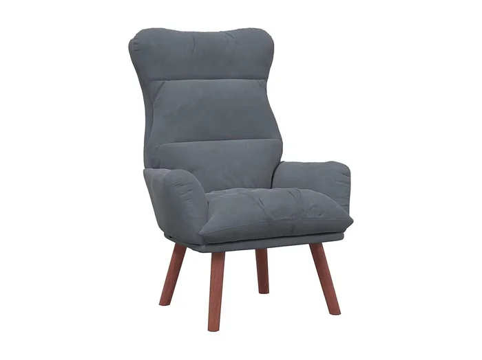 Sillón de relax Silla Relax Sillón de salón Gris oscuro 69x74x93 cm Terciopelo SHL7698