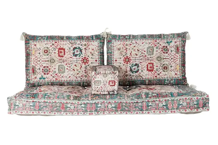 Sillon Set 4 Algodon 155X76X65 Doble Multicolor