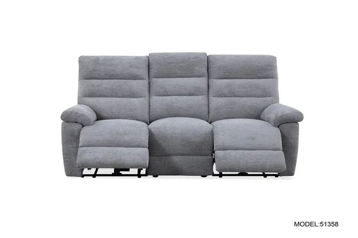 Sofá 3 plazas 2 asientos relax eléctricos ALI color gris claro