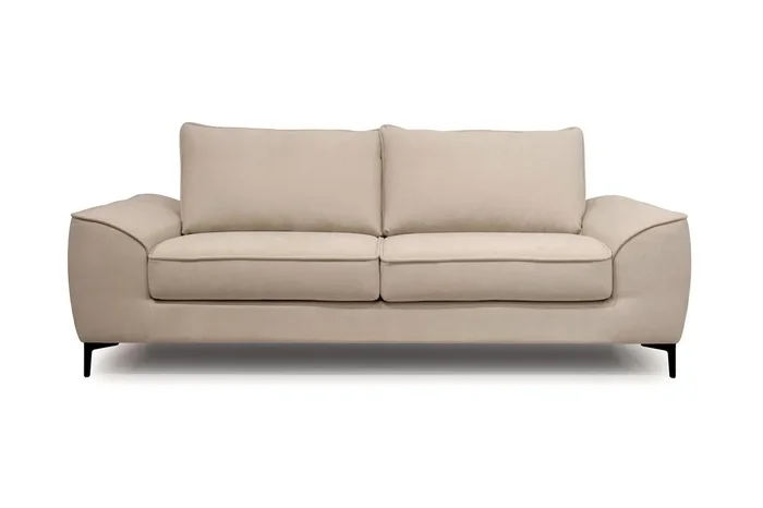 Sofá 3 plazas fijo beige BOSCO