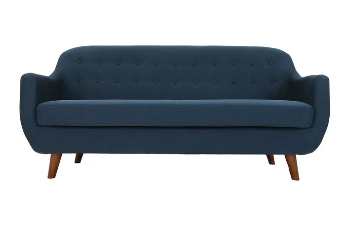 Sofá diseño 3 plazas azul YNOK